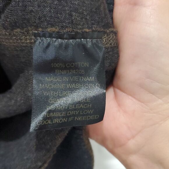 F/X Fusion Men's Chocolate Sweater Vest 1/4 Zippered Pull Over Size XXL - Picture 4 of 6